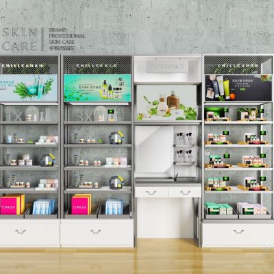 工业风化妆品货架