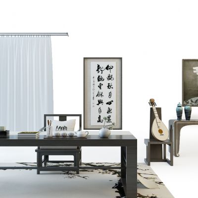 中式书桌玄关柜