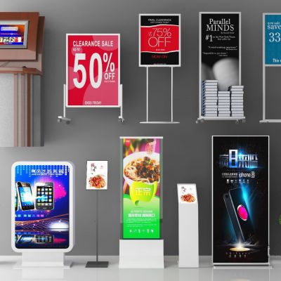 现代广告展架