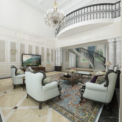 欧式别墅客厅