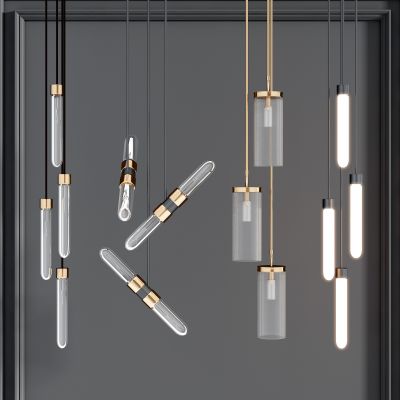 现代轻奢吊灯组合