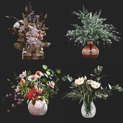 现代花瓶花艺