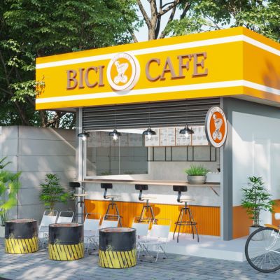 现代奶茶咖啡店