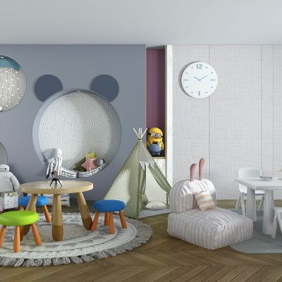 现代儿童桌椅玩具