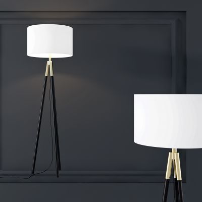 现代金属简易落地灯