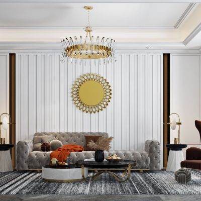 简欧式轻奢客厅