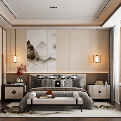 新中式家居卧室