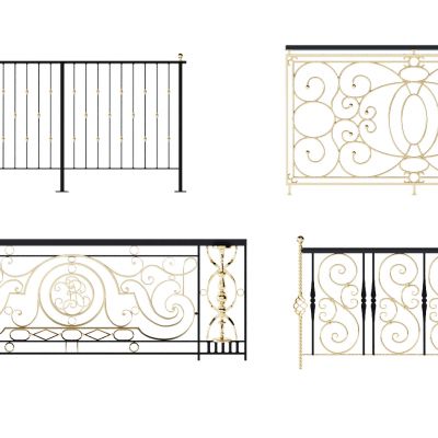 欧式铁艺雕花护栏