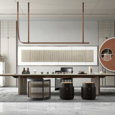 新中式茶室茶台