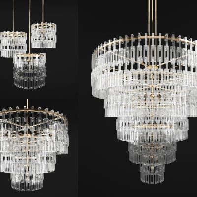 现代欧式水晶吊灯组合