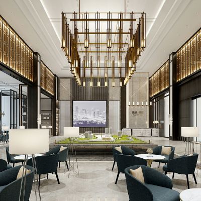 新中式售楼大厅