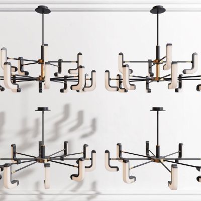 现代金属吊灯组合