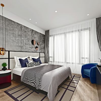 现代卧室主人房