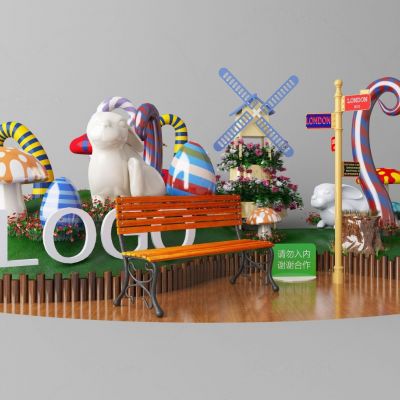 北欧圣诞儿童主题商场美陈