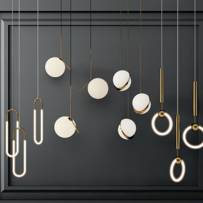 现代床头吊灯组合