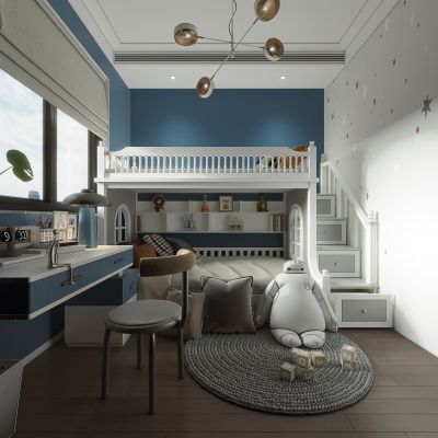 欧式美式儿童房