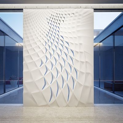 现代律动工艺背景墙