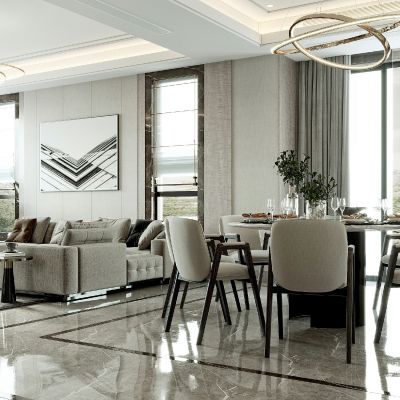 现代简约客餐厅