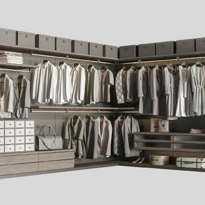 现代衣柜服装鞋帽箱包