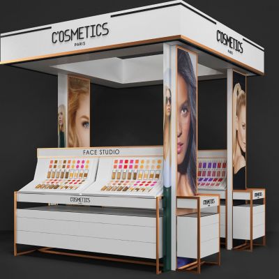 现代化妆品摊位