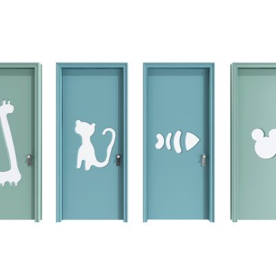 现代儿童卡通造型幼儿园房门