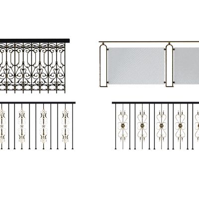欧式铁艺雕花护栏