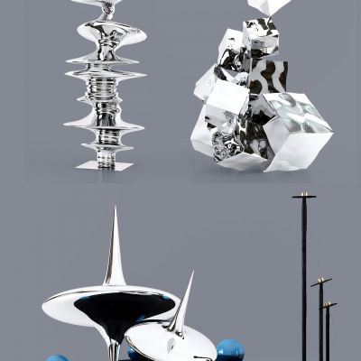 现代创意金属雕塑摆件