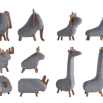 现代小动物卡通造型儿童椅玩具