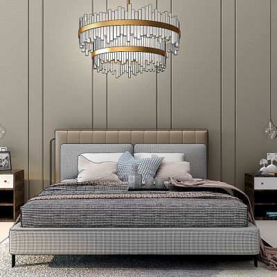 现代轻奢床床头柜卧室吊灯