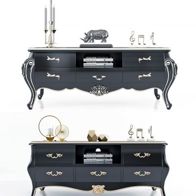 欧式古典电视柜组合