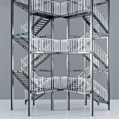 现代金属钢架楼梯