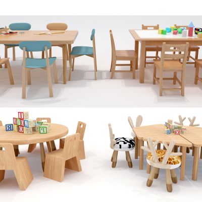 北欧儿童幼儿园课桌椅