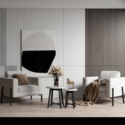 现代单人沙发休闲椅