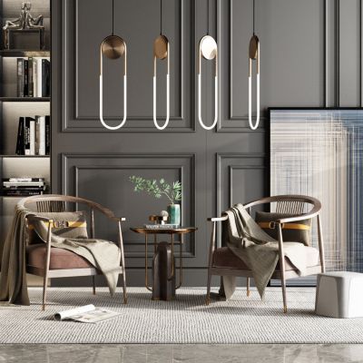 新中式单人椅沙发