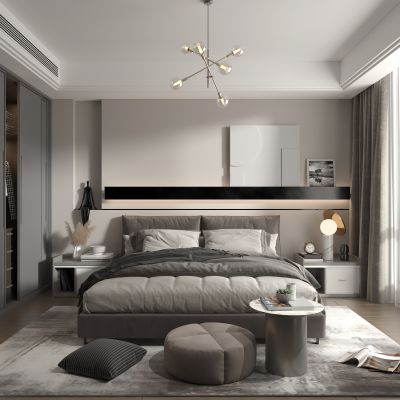 现代简约卧室