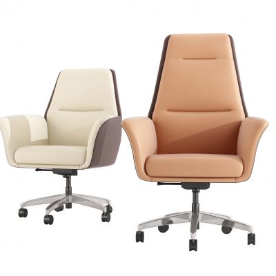 现代皮革办公椅