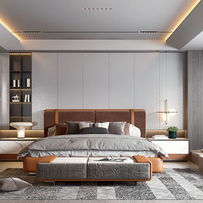 现代卧室主人房