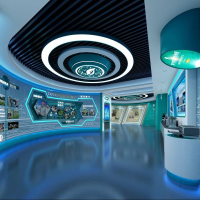 超现代企业科技展厅3D模型