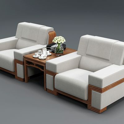 新中式办公沙发