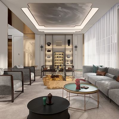 现代新中式客厅