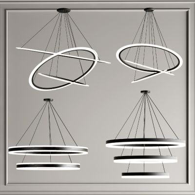 现代多层环形吊灯