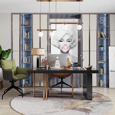 现代轻奢办公桌班台桌