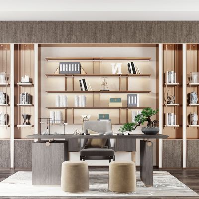 现代轻奢书房