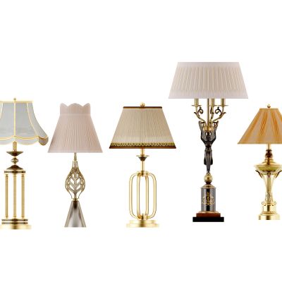 欧式古典铁艺台灯组合