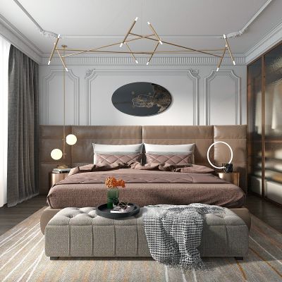 北欧轻奢卧室