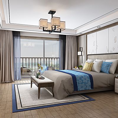 新中式卧室