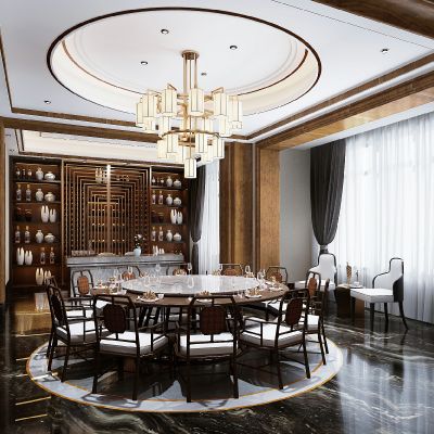 新中式餐厅包间