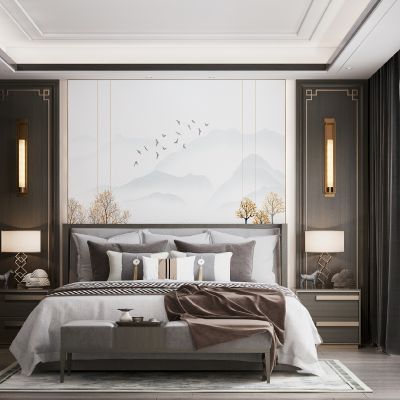 新中式卧室主人房