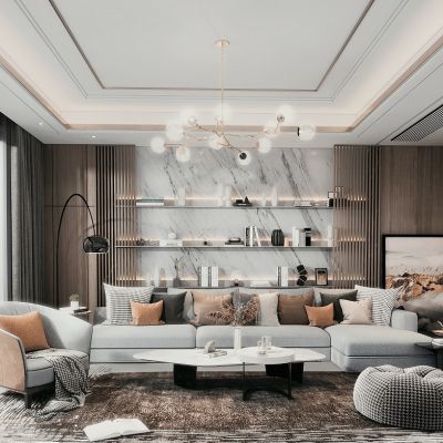 现代轻奢客厅