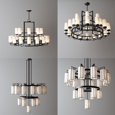 新中式铁艺吊灯